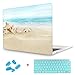 May Chen Compatible with MacBook Air 13 inch Case (Models A1369 & A1466, Older Version 2010-2017 Release), Plastic Hard Shell Case with Keyboard Cover & Screen Protector, Ocean Beach Starfish