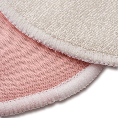 Enovoe Organic Bamboo Breastfeeding Pads (12 Pack) with Bonus Laundry Bag - Reusable Nursing Pads for Breast are Super Soft, Machine Washable and Hypoallergenic