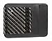 Black D15 Genuine Carbon Fiber Clip and Real Leather Wallet