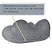 JUROGAN Travel Pillow Inflatable Velvet Neck Support for Machine Washable Grey