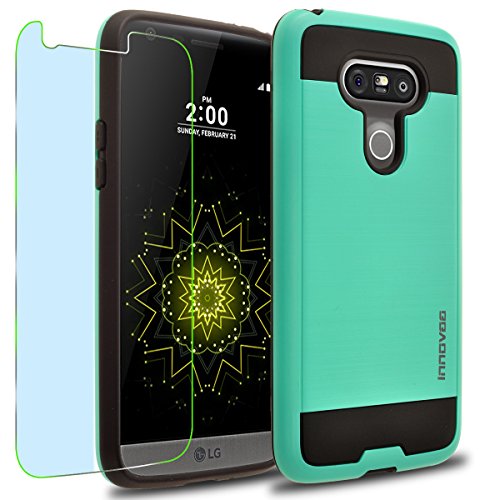 LG G5 / H850 / LS992 Case, INNOVAA Elite Hybrid Series Case W/ Free Screen Protector & Touch Screen Stylus Pen - Teal