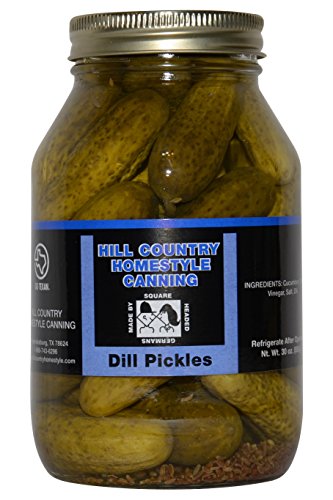 Texas Hill Country German Dill Pickles 32oz (Best Homemade Dill Pickles)