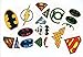 DC Comics Logo Temporary Tattoos (Set of 10 Sheets)(Includes Superman Wonder Woman, Batman, Green Lantern, and The Flash)