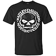 Harley-Davidson Men's T-Shirt, Hand Made Willie G Skull Distressed 30294030