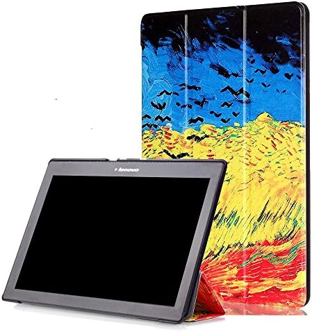 ATNG Lenovo Tab 2 A10/ Lenovo TAB-X103F Tab 10 Case, Ultra Slim Lightweight Tri-Fold Cover for Lenovo Tab 2 A10-70/ Tab 2 A10-30/ Tab 3 10 Business TB3-X70/ TAB-X103F Tab 10 10.1" Tablet,Wheat