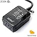 ZESEN Outdoor/Indoor Dual Outlet Timer Heavy Duty Photocell Light Sensor with Remote Control, 3-pin Grounded ETL Listed (Battery Included)