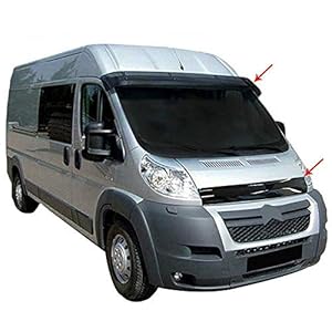 Zonneklep en motorkap Deflectorset compatibel met Ducato Jumper Boxer 2006-2014