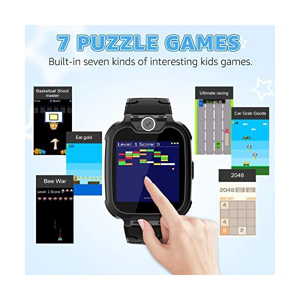 Kids Smart Watch, Smart Watch for Kids with Music Player, 16 Games, Calculator, 2 Way Call, SOS, Alarm, Camera, Kids…