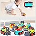 HOMOF Baby Kids Car Toys, Early Educational Pocket Construction Vehicles Trucks Toy Sets -Bulldozer,Cement Mixer,Dumper,Forklift,Excavator and Road Roller for InfantToddlers 1,2,3 Years Old-6P