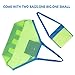 G4Free Portable Beach Mesh Tote Bag (2pack) Large &Small Sturdy Toy Bags Shell,Toys,Towels, Groceries Sand Can Ideal for Beach, Pool,Boat