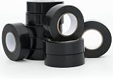 WINSOME Black Electrical Tape 10 Rolls 20m x 19mm Waterproof Heavy Duty