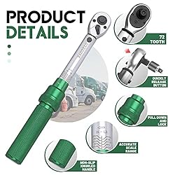 UYECOVE 1/4-Inch Drive Click Torque Wrench, Bike