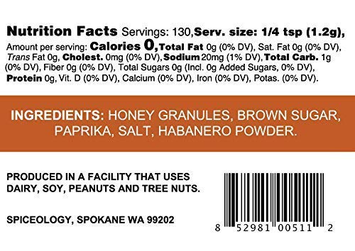 Smoky Honey Habanero - Spiceology Sweet and Spicy BBQ Rub - All-Purpose Seasoning - 5.7 ounces - Thumbnail 2