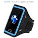 iPhone 13/12 Mini/iPhone 11 Pro/iPhone 7/8 Plus/iPhone 6/6s Plus Armband - LOVPHONE Sport Running Exercise Gym Sportband Case, with Key Holder & Card Slot, Water Resistant (Blue)