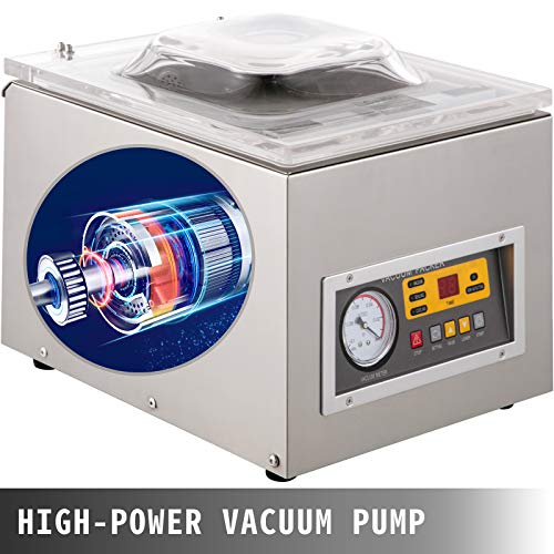 VEVOR DZ-260S Vakuumierer Vakuumiergerät 120W Vakuummaschine 3m³ pro Stunde Folienschweißgerät Kammer Rostfreier Stahl – Bild 4
