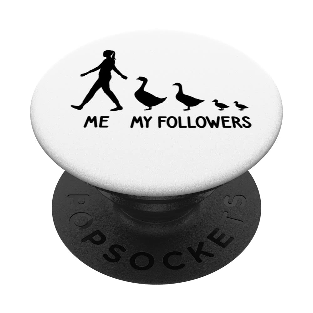 ME MY FOLLOWERS Goose Lover Lama Cute Animal Social PopSockets Swappable PopGrip
