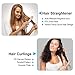 Professional Hair Straightener,2 in 1 Hair Straightener and Curler with Digital LCD Display，Hair Straightener Curler,30mm Electric Hair Straightening irons with Adjustable Temperature(Gold)thumb 2