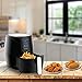 VPCOK Hot Air Fryer Without Oil, LED Touch Display, 2.6 Liter, Black