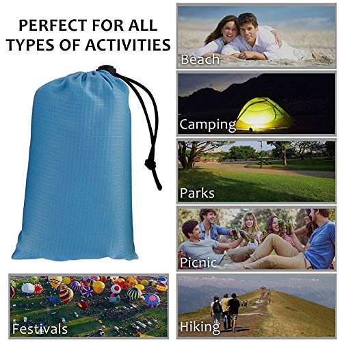 TbpersicwT Home bedroom carpet door mat, Solid Color Portable Outdoor Travel Waterproof Camping Picnic Mat Beach Blanket - Grey 1.4x1.5M