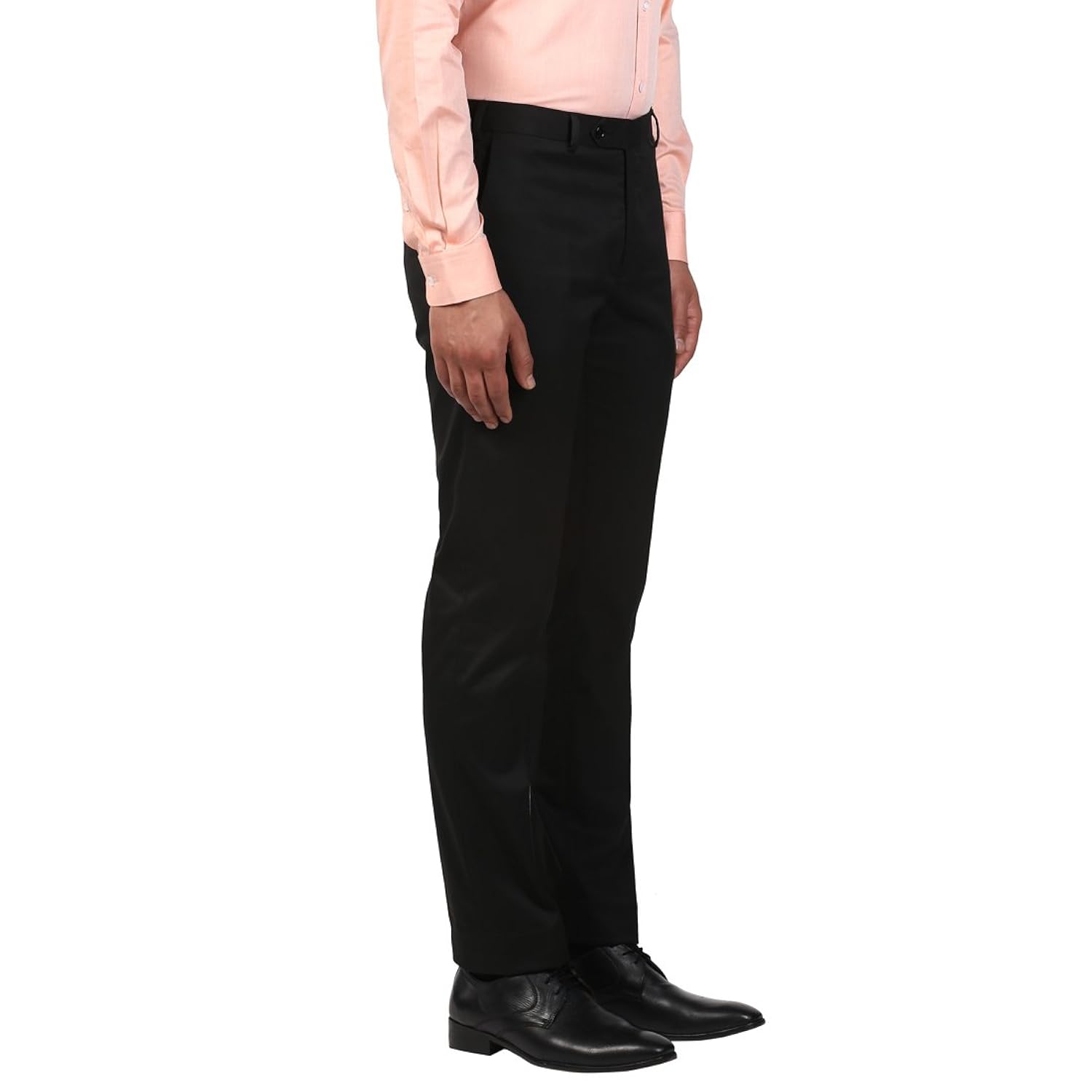 raymond men's relaxed fit formal trousers
