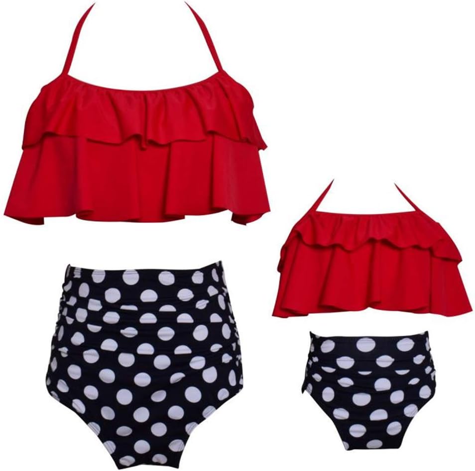 Mother and Daughter Swimwear Family Matching Swimsuit Girls Swimwear