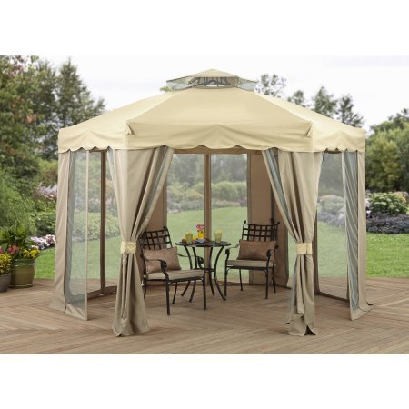 Better Homes and Gardens 12′ x 12′ Gilded Grove Gazebo, Water-repellent, mildew- and ...