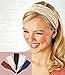 Set of 5 Classy Lace Hair Wrap Headbands Black, Blue, Biege, White & Maroon. by LTD