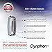 Waterproof Bluetooth Speaker - Portable Speaker System Supporting iPhone 4/5/6, Android, Samsung S-Series Smart Devices - Lifetime Money-Back Guarantee - The Cynphon MX-11 (Silver)