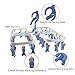 DoLessMore Foldable Plastic Hanging Dry Rack with 28 Clothespins - Space Saver Drier, Portable Drying for Travel