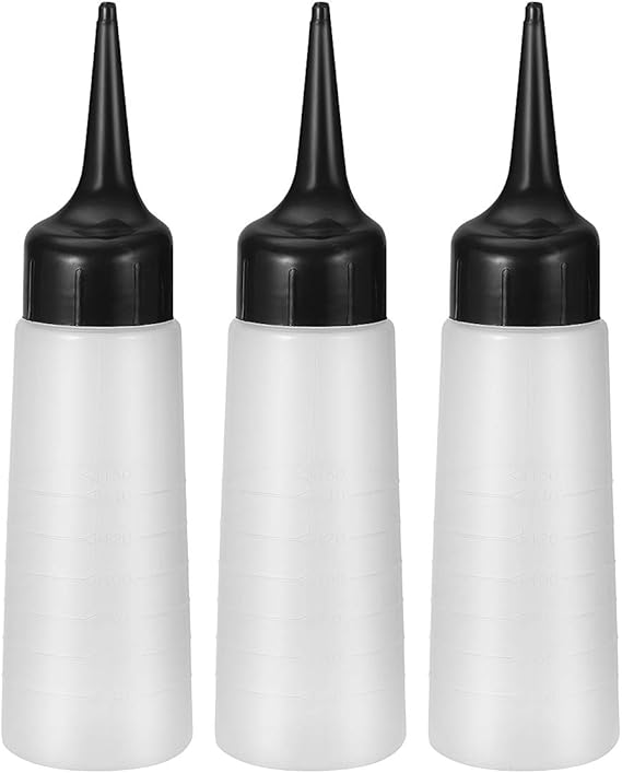 Lurrose 3pcs 150ml Hair Dye Bottles Applicator Bottles Hair Coloring
