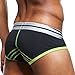 NEARTIME Men's Underwear, Soft Hipster Boxer Shorts Mnes Briefs Underpants (L, Black Sexy)