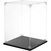 MECCANIXITY Acrylic Display Case, 8''x8''x10'' Clear Display Box Assemble Dustproof Display Box Storage Organizer for Collectibles Action Figures
