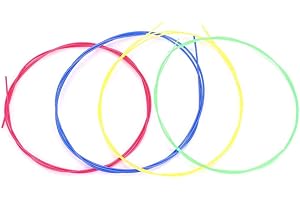 Ukulele Strings Set, 4 Pcs/Set Colorful Nylon Strings Replacement Part Accessory for Ukulele