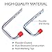 Garage Storage Utility Hanging Hooks - Heavy Duty, Shed Organizer Hangers - A J Hook To Hold a Bicycle, Bike, Chair, Ladder, Hose, Tool or Tools
