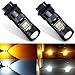 Antline Extremely Bright 3157 3057 3155 3457 4157 4057 Switchback LED Bulbs White/Yellow 3030 Chipsets with Projector for Turn Signal Lights (Pack of 2)