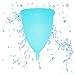 Menstrual Cup By Fairyfox Set of 2 Periods Kit with Silk Brocade Bag - Soft Comfort Fit, Reusable Menstrual Cups (Small, 2 Blue)