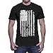 HAASE UNLIMITED Mens Big White American Flag T-shirt