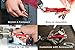 KEYSMART Key Holder for Keychain Key Ring - Compact Key Organizer Key Chain Key Case, Minimalist Pocket-Sized EDC Keychain, Loop Piece for Car Fobs, Expandable (up to 22 Keys, Red)