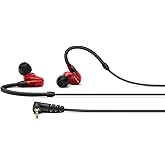 SENNHEISER In- Ear Audio Monitor, Red, Wired (508942)