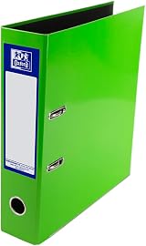 Oxford Premium A4 Lever Arch File Bright Green 70mm Spine 56mm Capacity