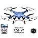 Syma X5HW WiFi FPV 2.4G 4CH RC 6 Axis Gyro Quadcopter Drone With 0.3MP HD Camera, A 360-degree 3D flips function RTF RC