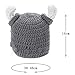 Ypser Cute Bull Horn Beanie Cap Handmade Knitted Crochet Viking Beanie