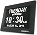 New Upgrade Day Clock, Day Clock,SHOWSA 5 Daily Alarms & 3 Medicine Reminder Digital Calendar Alarm Clock Elderly Extra Large Desk Clock Reminder for Impaired Vision & Dementia Alzheimer's