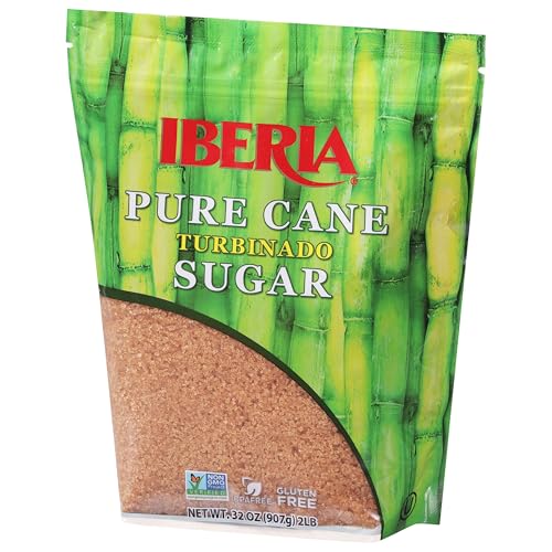 IBERIA PURE CANE RAW TURBINADO SUGAR 2 LB