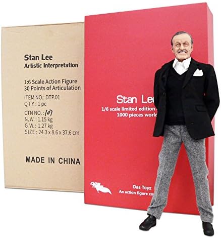 Das Toyz American Icon Marvel Stan Lee Licensed Limited Edition 1/6 1:6 Scale 12 Figure by Das Toyz