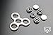 Fidget Spinner - Triune Spinner by Pocket Fidget - HIGH SPEED Si3N4 Ceramic Bearing, Fast EDC Fidget Toy for Increased Focus, Stress Relief, ADHD, Autism, and Anxiety.