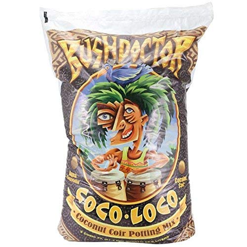 FoxFarmBush Doctor Coco Loco Potting Mix, 2cu ft - Extends Your Watering Schedule, Triple-Washed to Reduce Salt Content - Perfect for Cultivating Healthy Plants