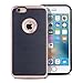 Arae iphone 6s Case, iphone 6 Case [Shock-Absorption] Hybrid Dual Layer Protective Case,Drop Protection [Brushed Metal Texture] cover for Apple iphone 6 / 6s - Rose gold