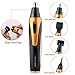 Nose Hair Trimmer, 4 in 1 Rechargeable Nose Trimmer/Beard Trimmer/Eyebrow Trimmer/Sideburn trimmer Wet/Dry Vacuum Grooming Kit Easy to use and clean Rechargeable USB Cable Men Women (Gold+black)