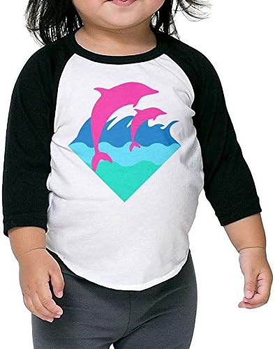 Lisenict Pink Dolphin Toddler Round Collar Tshirt Size4 Toddler